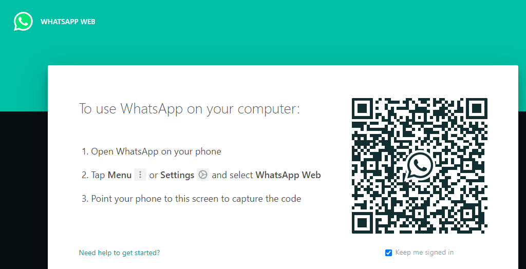 Menggunakan Whatsapp Pada Browser