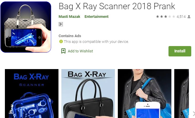 Bag X Ray Scanner Prank