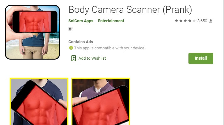 Body Scanner Camera Prank