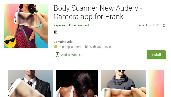 Body Scanner New Audery - Camera app for Prank