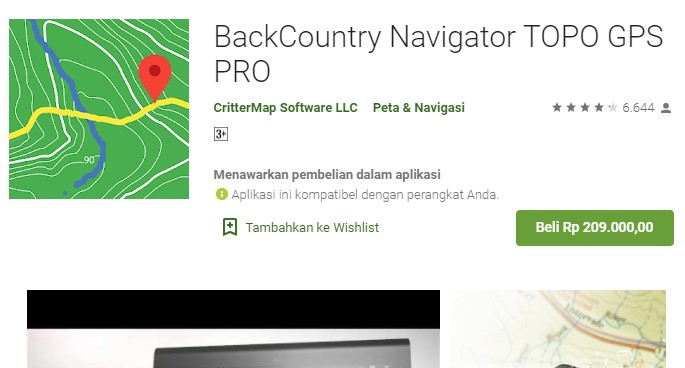 BackCountry navigator GPS Pro
